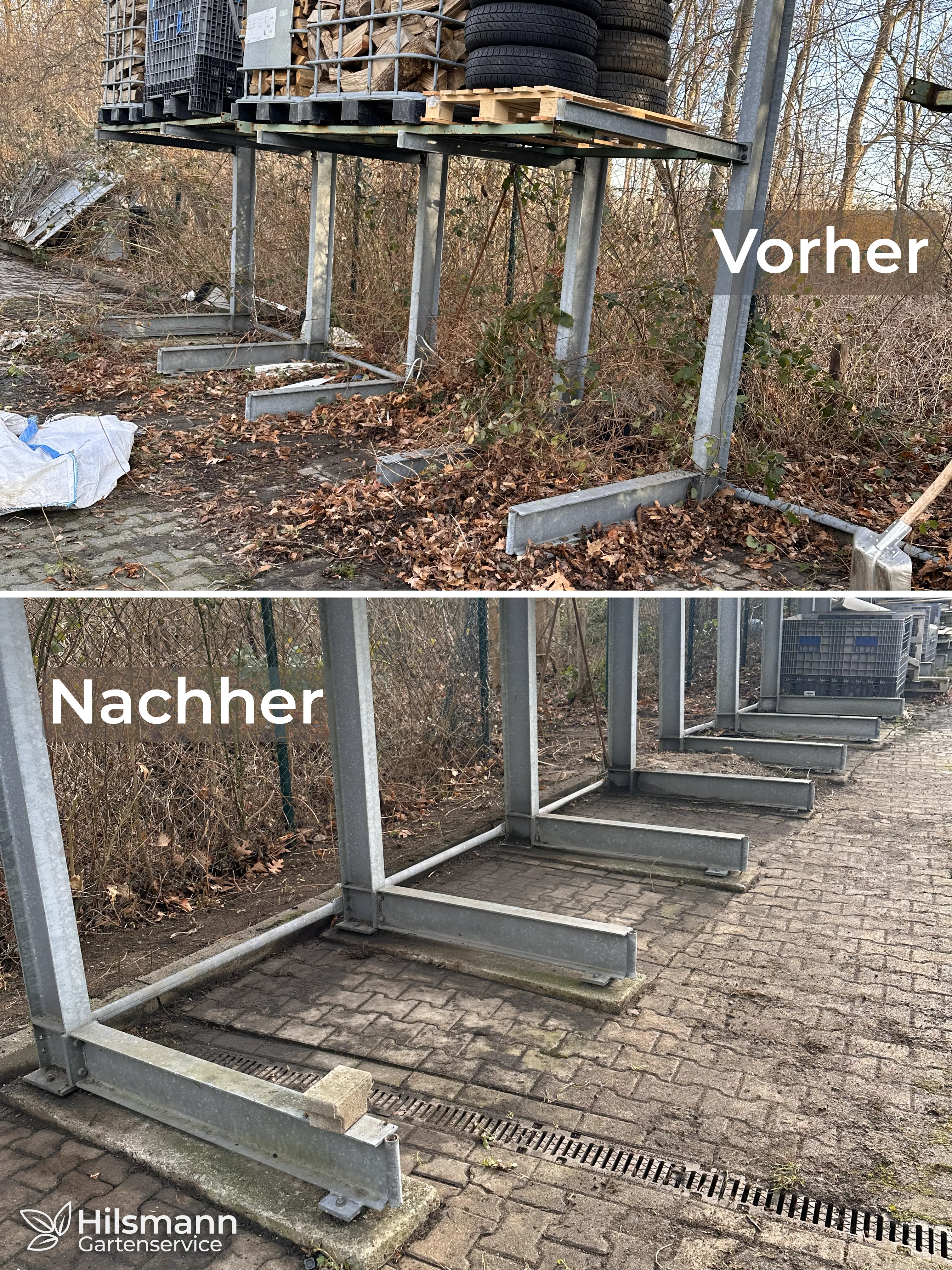 Industriefläche Vorher/Nachher